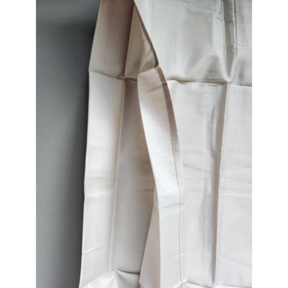 New Frette 2 PC Set Pave Embroidery Cotton King Sham Beige Green #03 - Picture 3 of 11